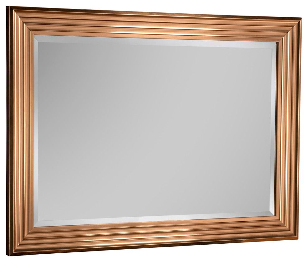 Copper Wall Mirror, 76x104 Cm – Traditional – Wall Mirrors  Yearn Intended For Glen View Beaded Oval Traditional Accent Mirrors (View 5 of 15)