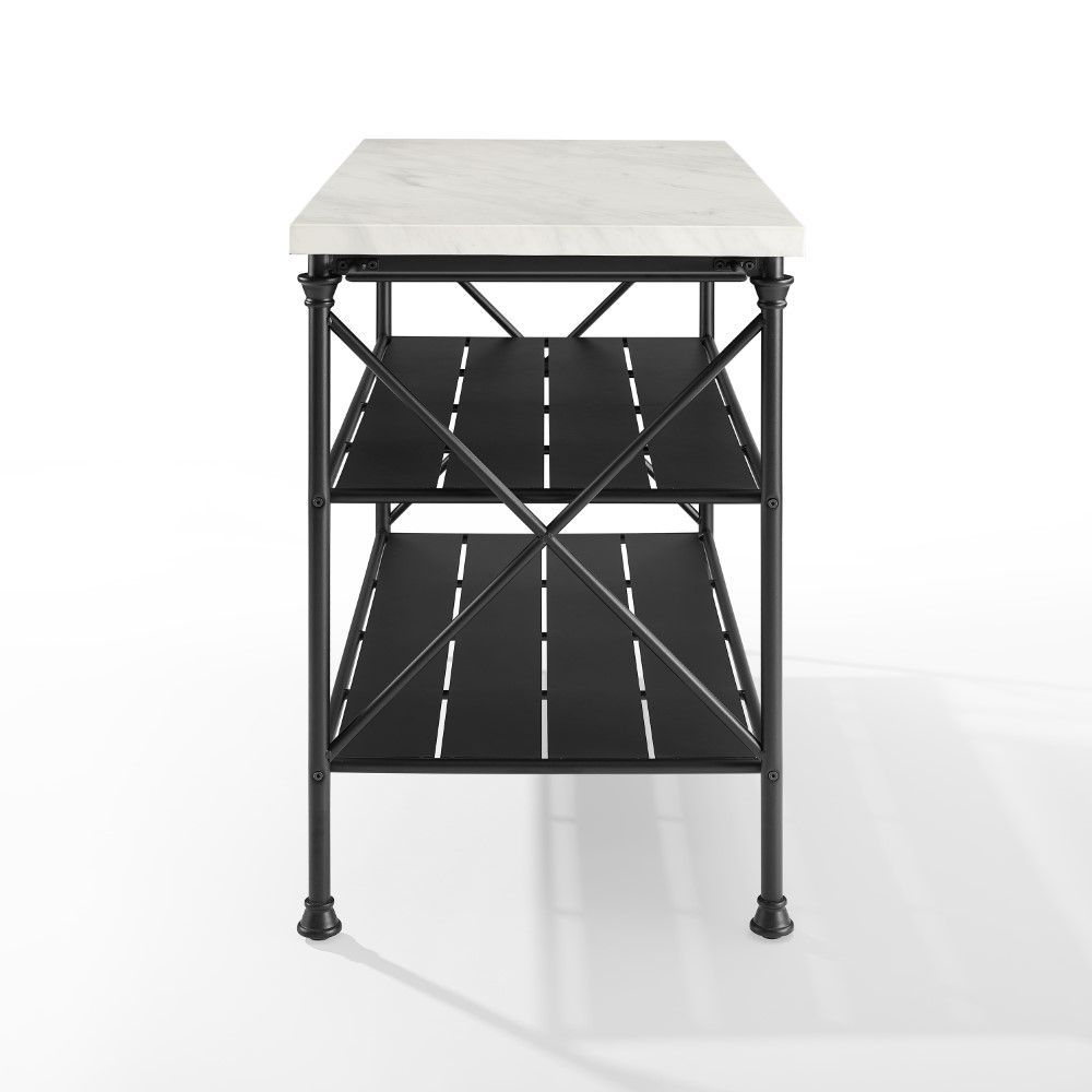 Crosley Furniture – Madeleine Kitchen Island Matte Black – Cf3024 Mb With Regard To Matte Black Metal Desks (View 6 of 15)