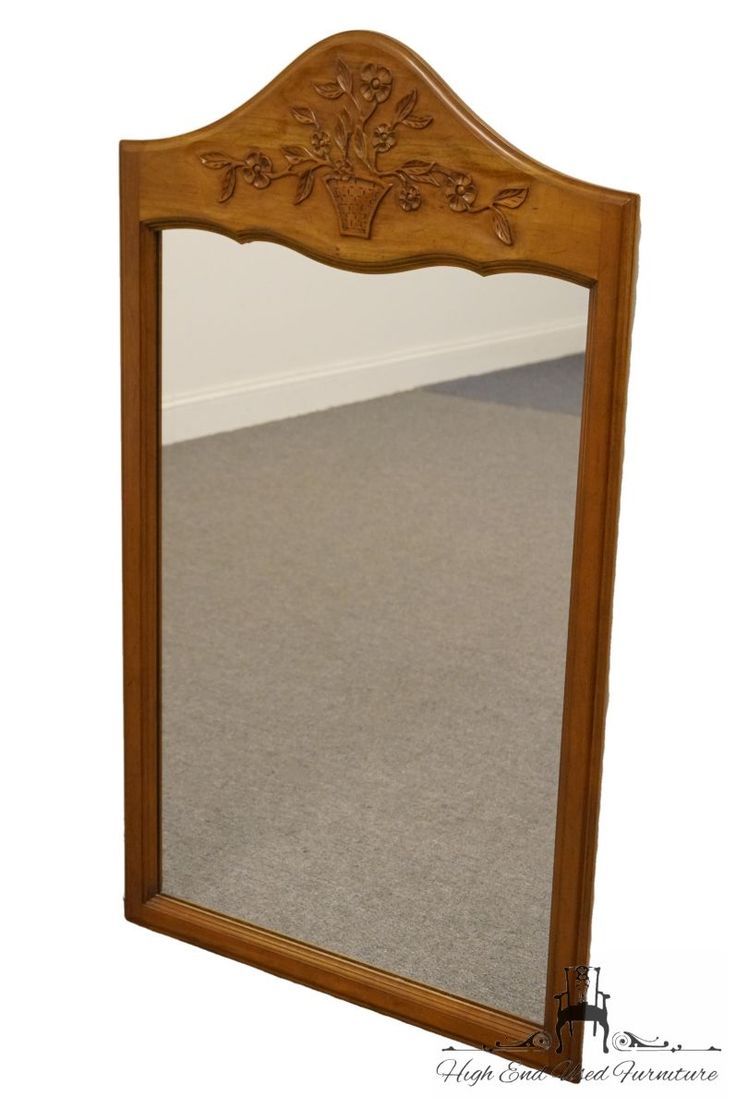 Davis Cabinet Co. Provence Cherry Collection Dresser / Wall Mirror 204 Regarding Northend Wall Mirrors (Photo 11 of 15)