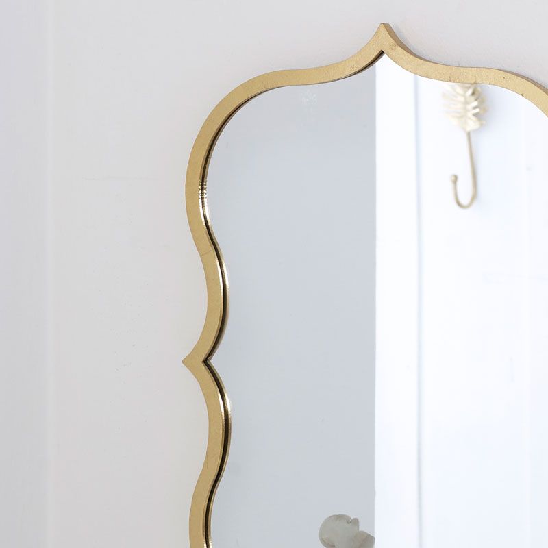 Decorative Gold Wall Mirror 41cm X 60cm With Gold Modern Luxe Wall Mirrors (View 10 of 15)