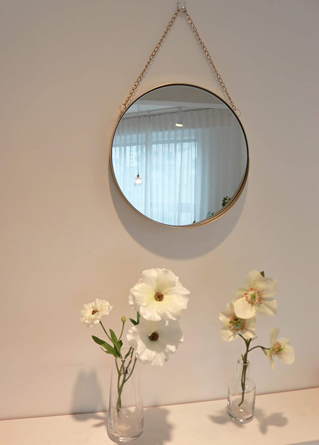 Decorative Hanging Wall Mirror – Small Vintage Mirror For Wall – 10 Regarding Booth Reclaimed Wall Mirrors Accent (Photo 7 of 15)