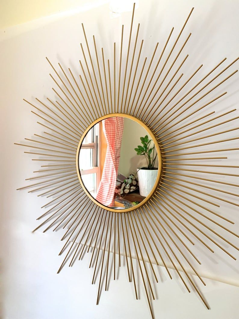 Decorative Starburst Mirror,metal Wall Mirror,wall Hanging Mirror In With Sun Shaped Wall Mirrors (View 7 of 15)