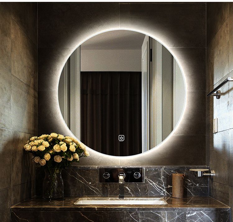 Defogging Backlit Round Led Bathroom Mirror Frameless Led Vanity With Round Backlit Led Mirrors (View 5 of 15)