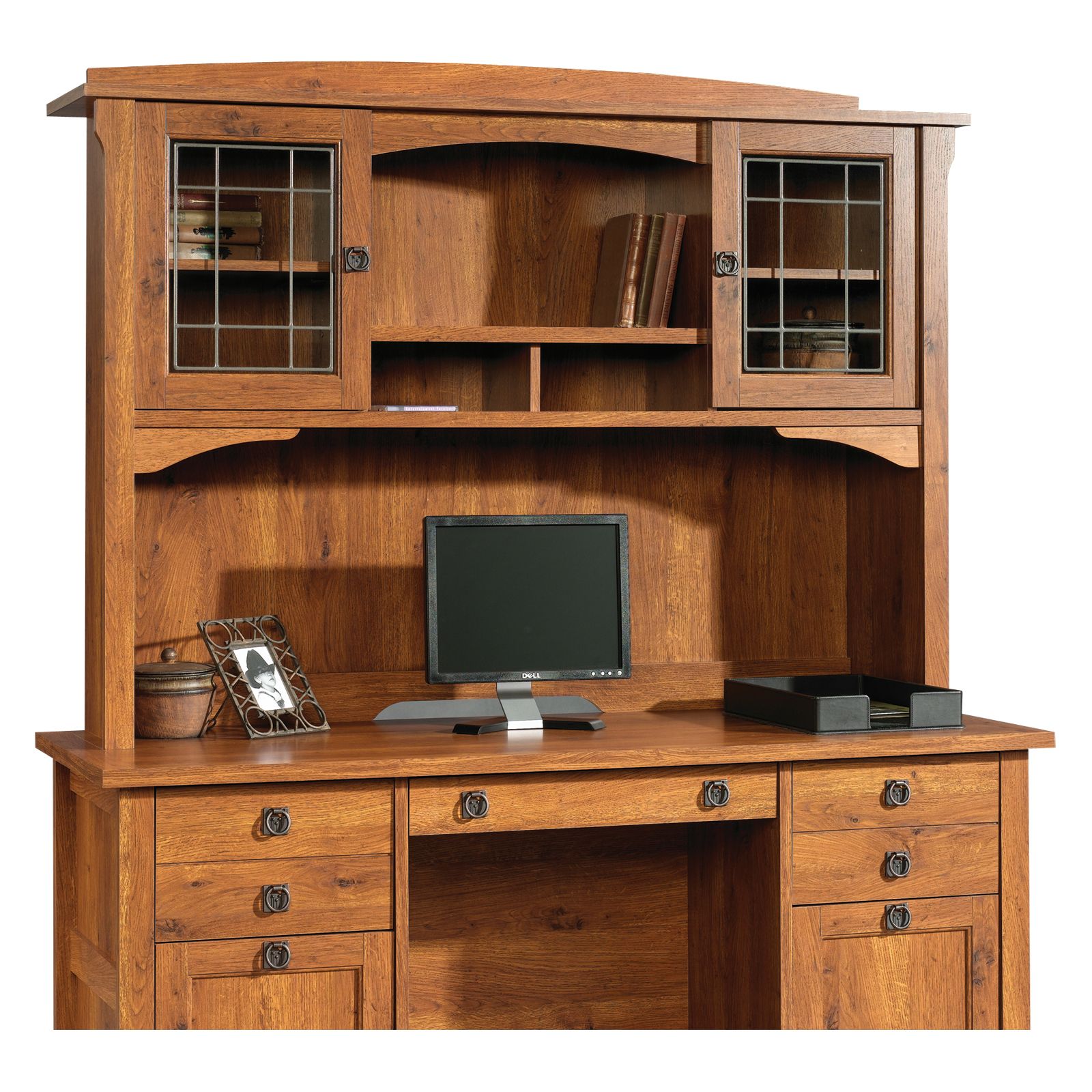 Desks | Buy A Home Office Desk At Hayneedle With White Traditional Desks Hutch With Light (Photo 15 of 15)