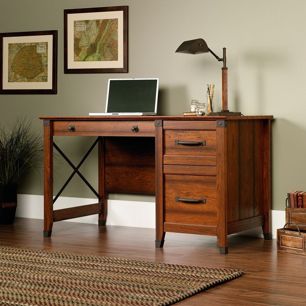 Desks With File Cabinet Drawer For Small Home Offices & Bedrooms Within Computer Desks With Filing Cabinet (View 7 of 15)