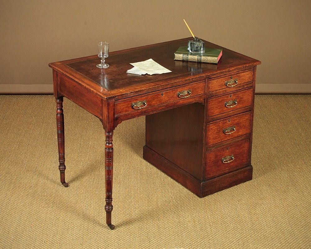 Early 20th.c. Oak Writing Desk C.1900. | 640154 | Sellingantiques.co (View 1 of 15)