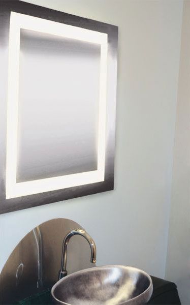 Edge Lighting – Plaza Small Led Dimmable Mirror: Indoor Lighting Throughout Edge Lit Led Wall Mirrors (View 14 of 15)