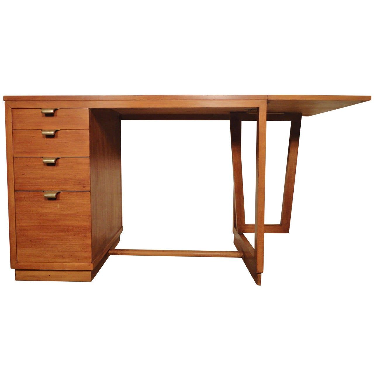 Edward Wormley Drop Leaf Desk For Drexel At 1stdibs Pertaining To Drop Leaf Computer Writing Desks (View 2 of 15)