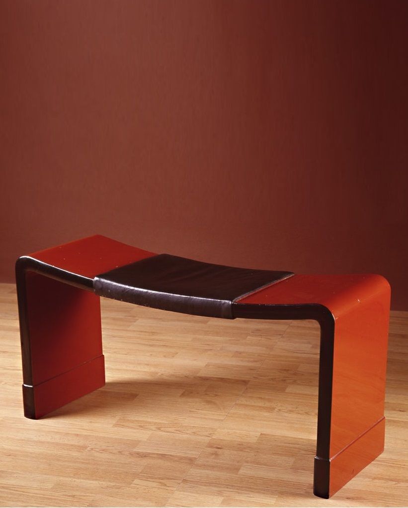 Eileen Gray Lacquer Bench | Contemporary Furniture Design, Eileen Gray Regarding Gray Lacquer And Gold Luxe Desks (View 13 of 15)