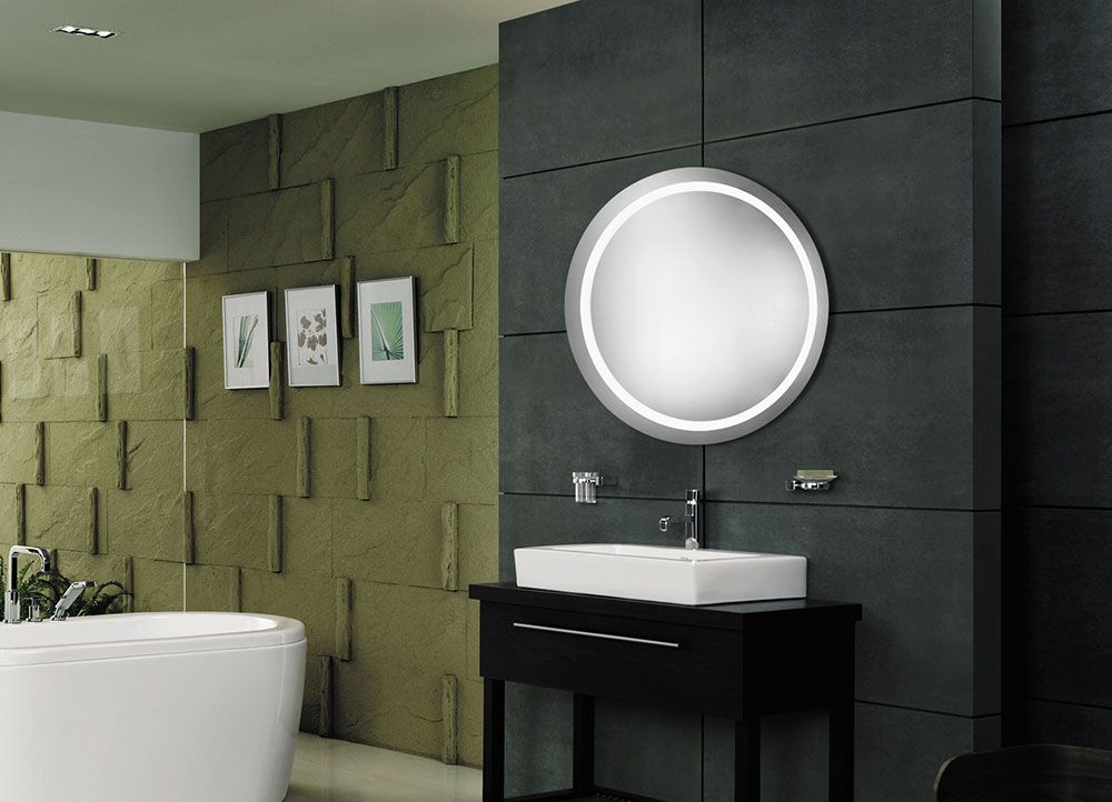 Elegant Lighting Mre 6006 Element Contemporary Glossy White Led 36 In Glossy Blue Wall Mirrors (View 13 of 15)
