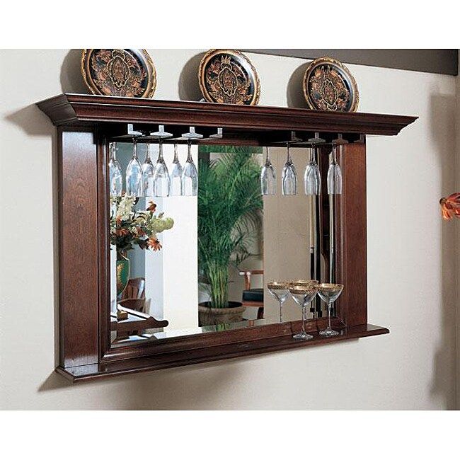 Elliott Bar Mirror And Display – Free Shipping Today – Overstock Within Glass 4 Piece Wall Mirrors (View 3 of 15)