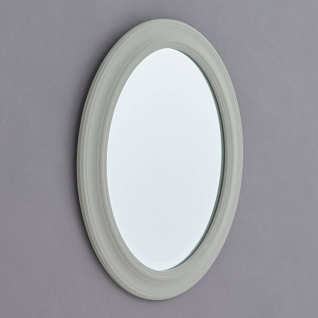 Elsie White Or Grey Wood Framed Mirrorhorsfall & Wright For Gray Washed Wood Wall Mirrors (View 14 of 15)