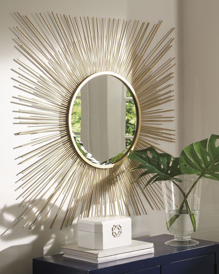 Elspeth Accent Mirror | Ashley Furniture Homestore | Accent Mirrors With Birksgate Sunburst Accent Mirrors (View 14 of 15)