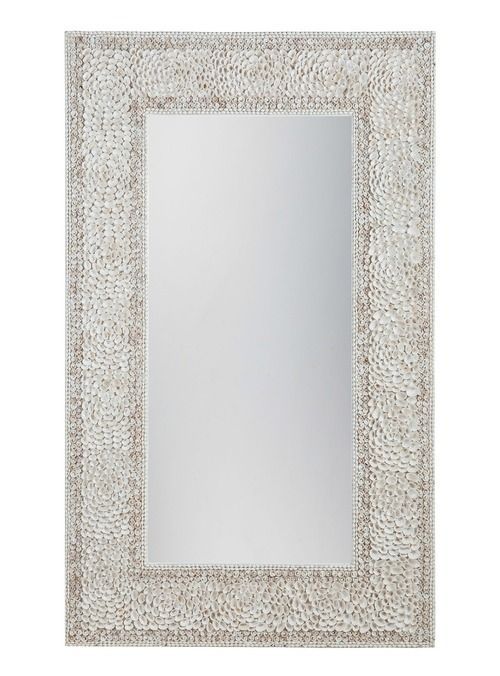 Escape To The White Sand Beaches Of Capri With This Stunning In Shell Mosaic Wall Mirrors (View 6 of 15)
