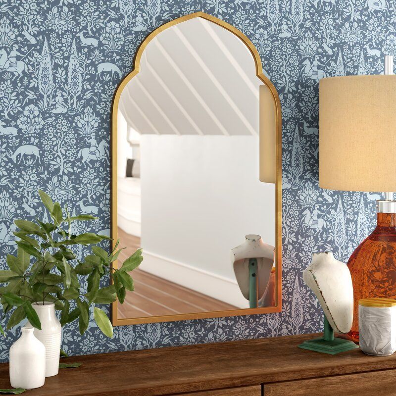Feminine French Country Modern & Contemporary Wall Mirror & Reviews Regarding Dekalb Modern &amp; Contemporary Distressed Accent Mirrors (View 8 of 15)
