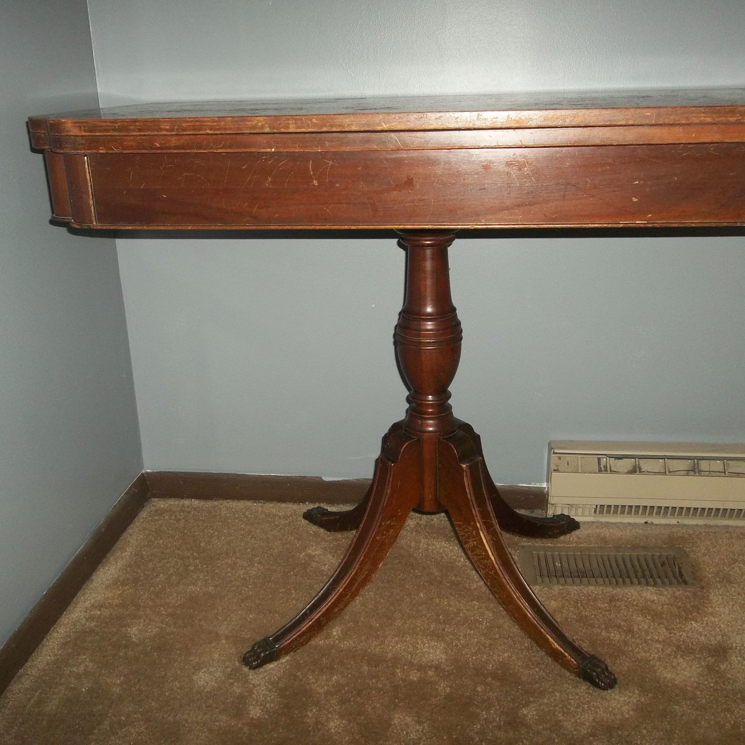 Fold Out Card Table | Decor, Vintage Furniture, Table Pertaining To Antique Foldout Console Tables (View 2 of 15)