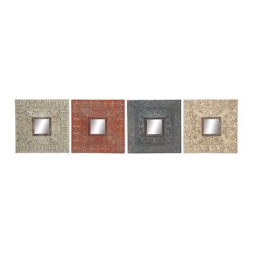 Found It At Joss & Main – 4 Piece Iris Wall Mirror Set | Mirror Wall Pertaining To Glass 4 Piece Wall Mirrors (View 15 of 15)