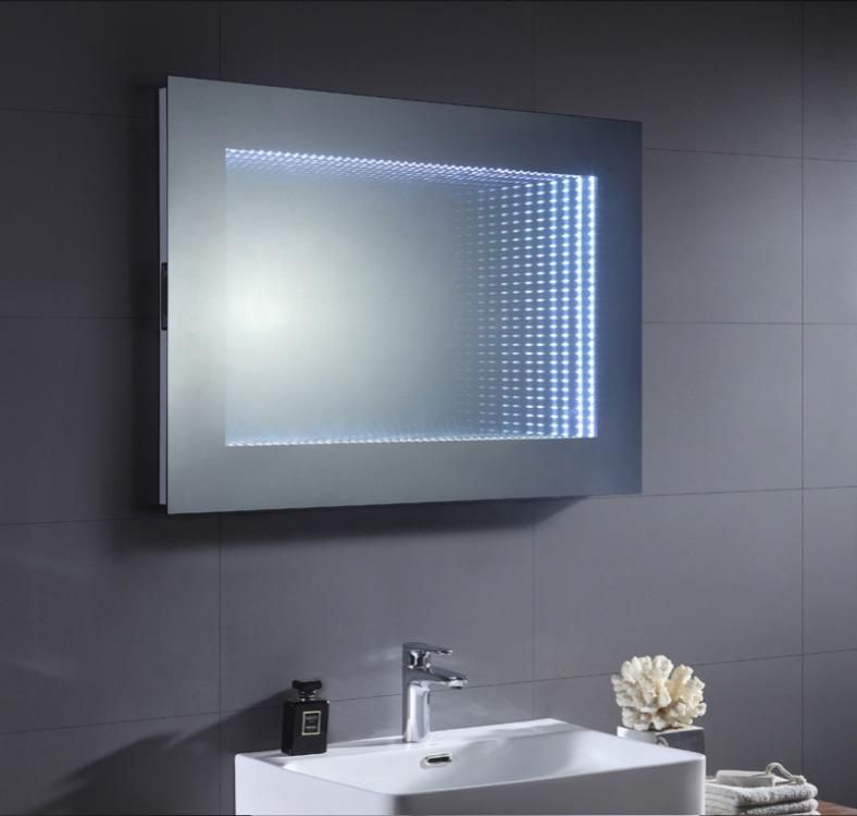 Frameless Wall Mirror With Led Backlit Light | Led Mirror Manufacturer In Edge Lit Led Wall Mirrors (View 7 of 15)