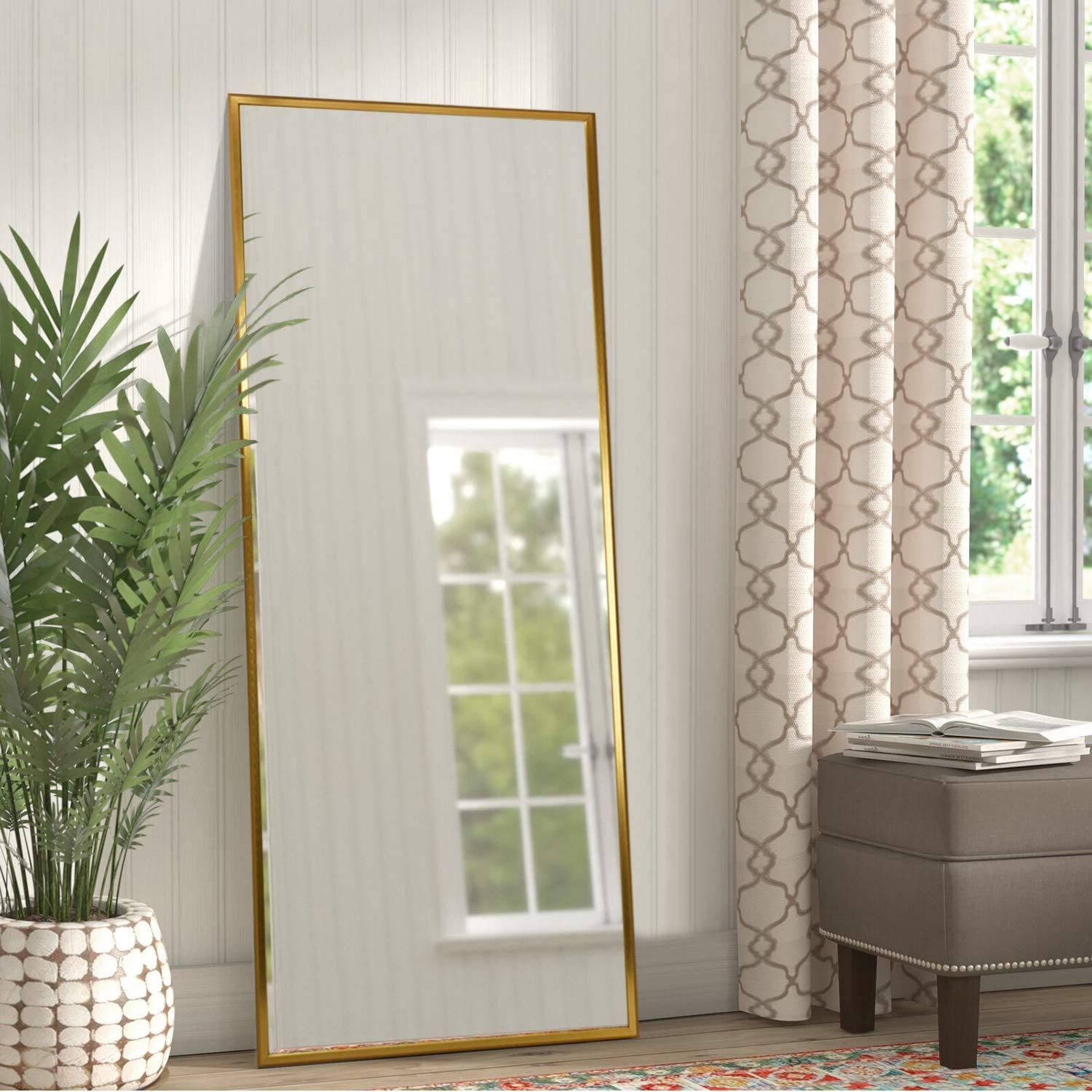 Full Length Mirror Floor Mirror Hanging/leaning Large Wall Mounted Pertaining To Full Length Floor Mirrors (View 9 of 15)