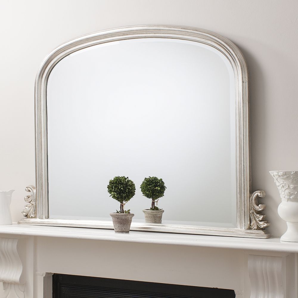 Gallery Direct Thornby Silver Arch Mirror – 94cm X 118cm | Mantel Within Silver Arch Mirrors (View 2 of 15)