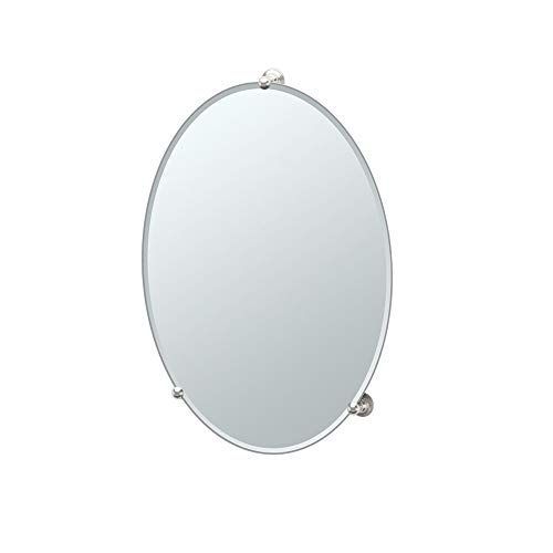 Gatco 1566 Oldenburg Large Oval Mirror, 2 In L X 19.5 In W X 26.5 In H In Ceiling Hung Polished Nickel Oval Mirrors (Photo 11 of 15)