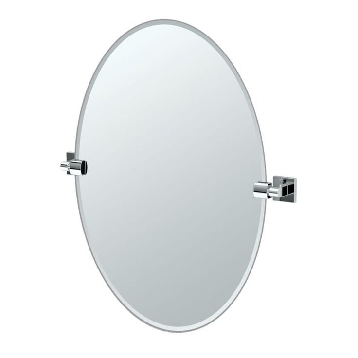 Gatco 4059 Elevate 26 1/2" X 19 1/2" Oval Beveled Wall Mounted Mirror Throughout Elevate Wall Mirrors (Photo 7 of 15)