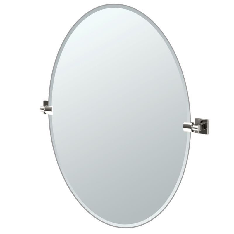 Gatco 4059lg Elevate 28 1/2" Oval Beveled Wall Mounted Mirror With Within Elevate Wall Mirrors (Photo 6 of 15)