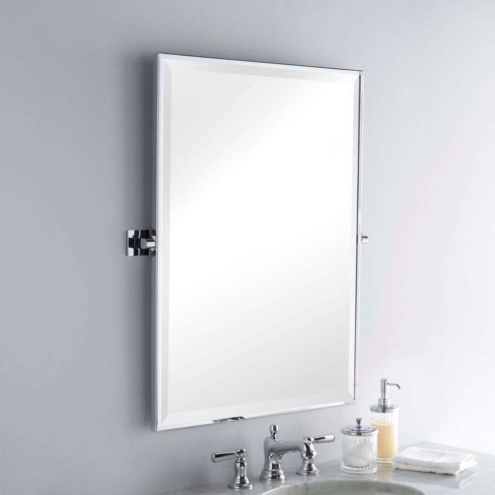 Gatco Elevate 25 In. W X 33 In. H Framed Rectangular Beveled Edge For Elevate Wall Mirrors (Photo 5 of 15)