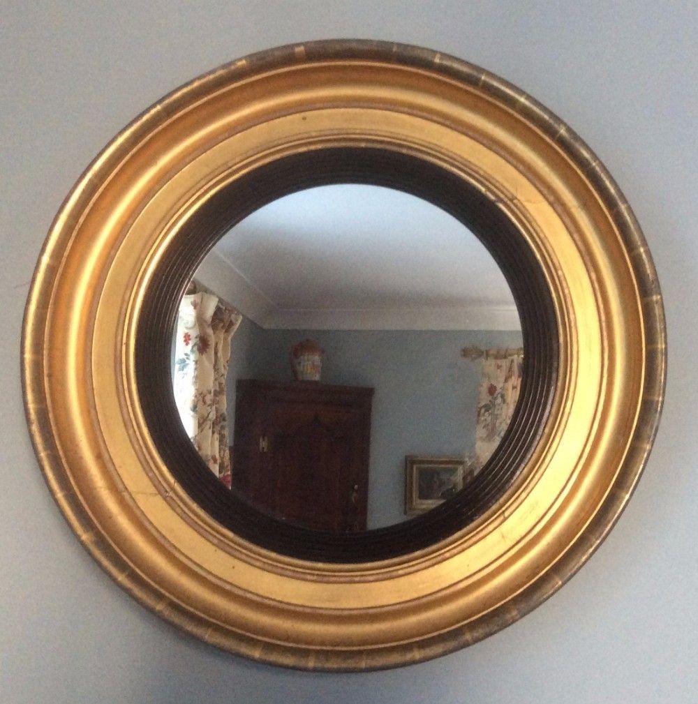 Georgian Framed Round Decorative Mirror | 473443 | Sellingantiques.co.uk Inside Matthias Round Accent Mirrors (Photo 9 of 15)