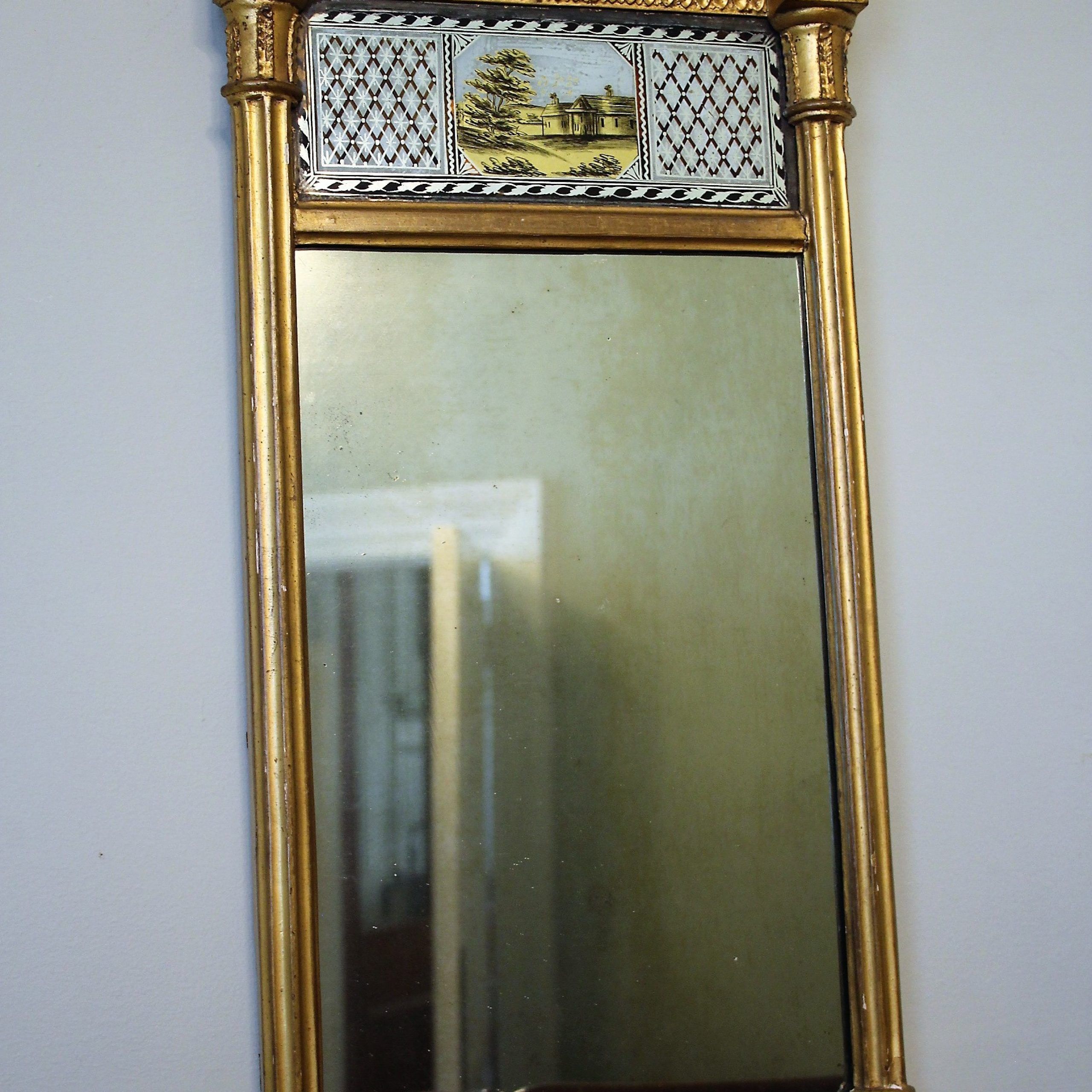 Giltwood Wall Mirror | Westbury Antiques Within Antiqued Glass Wall Mirrors (Photo 12 of 15)