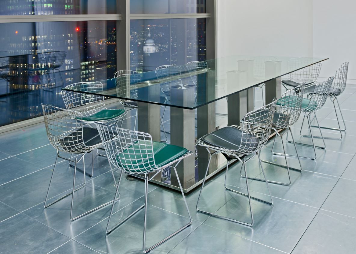 Glass Meeting Tables & Glass Boardroom Tables | Solutions 4 Office Throughout Large Frosted Glass Aluminum Desks (Photo 15 of 15)