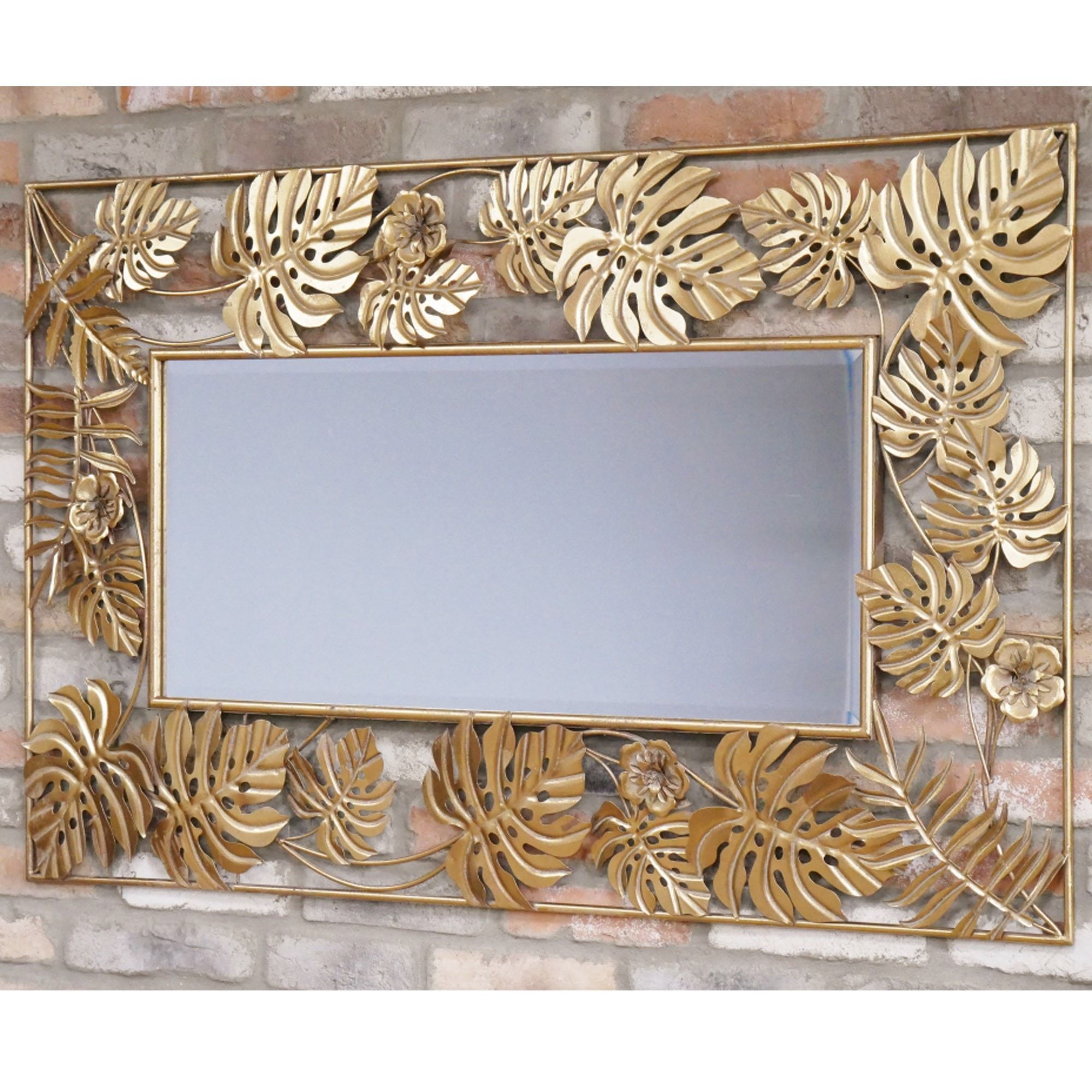 Gold Leaf Mirror | Wall Mirrors | Decorative Pertaining To Gold Decorative Wall Mirrors (View 5 of 15)