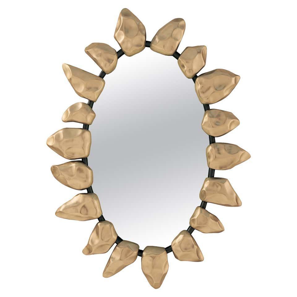 Golden Silex Mirror | Convex Mirror, Vintage Mirrors, Mirror Throughout Ring Shield Gold Leaf Wall Mirrors (View 14 of 15)