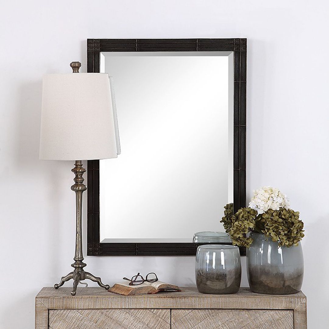 Gower Wall Mirror | Mirror, Rectangle Mirror, Rectangular Mirror With Regard To Natural Iron Rectangular Wall Mirrors (View 3 of 15)