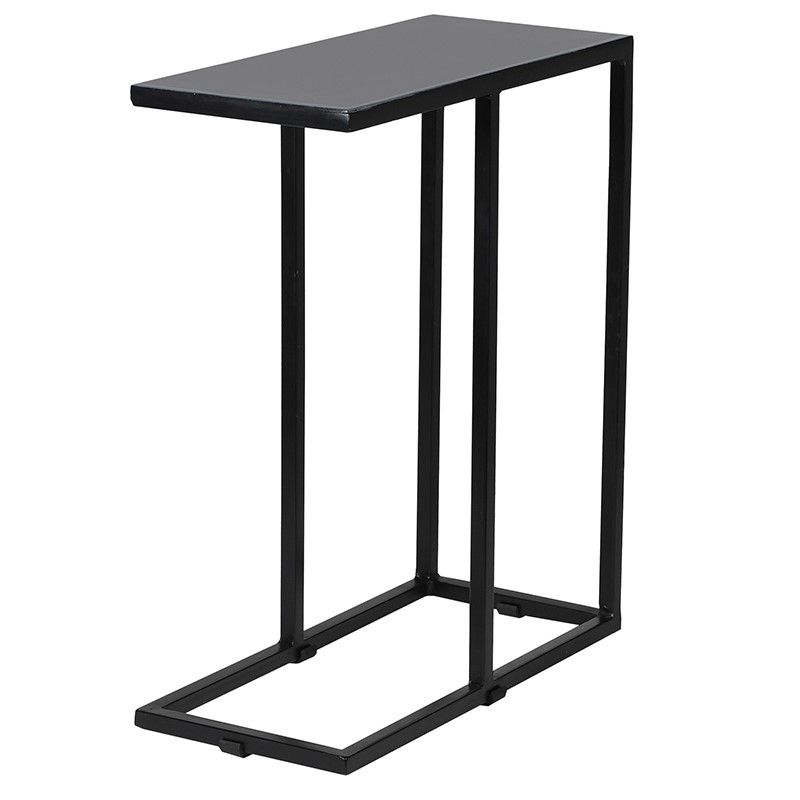 Grey Iron Side Table – Hedgeroe Home Intended For Chanterelle 3 Drawer Desks (Photo 9 of 9)