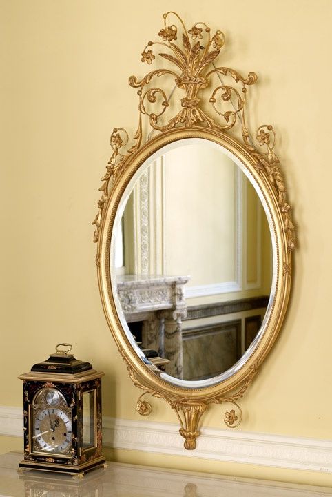 Hallway | Antique Mirror, Oval Mirror, Mirror Inside Ring Shield Gold Leaf Wall Mirrors (View 5 of 15)