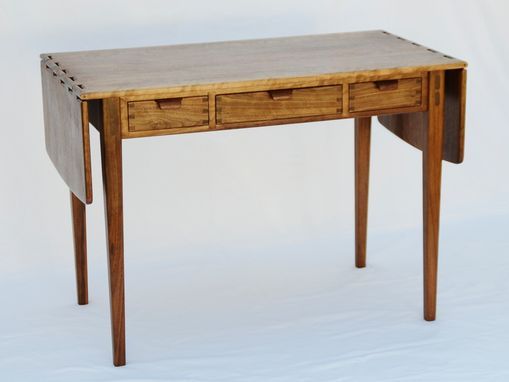 Hand Crafted Writing Desk With Drop Leaf'sed Rizzardi, Woodworker In Drop Leaf Computer Writing Desks (View 14 of 15)