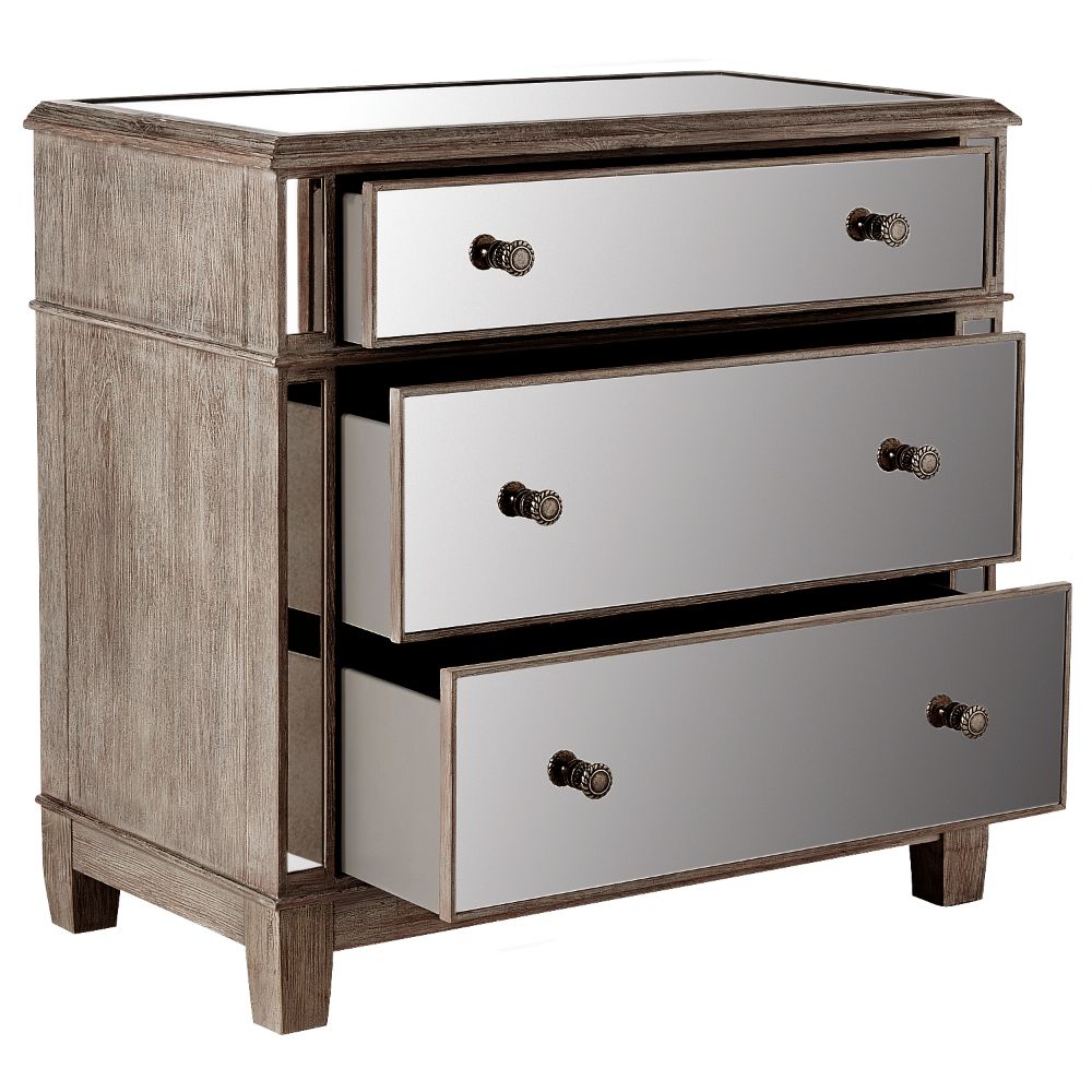 Hayworth Mirrored 3 Drawer Dresser – Pier1 Imports | 3 Drawer Dresser Within 3 Drawer Mirrored Small Desks (View 3 of 15)