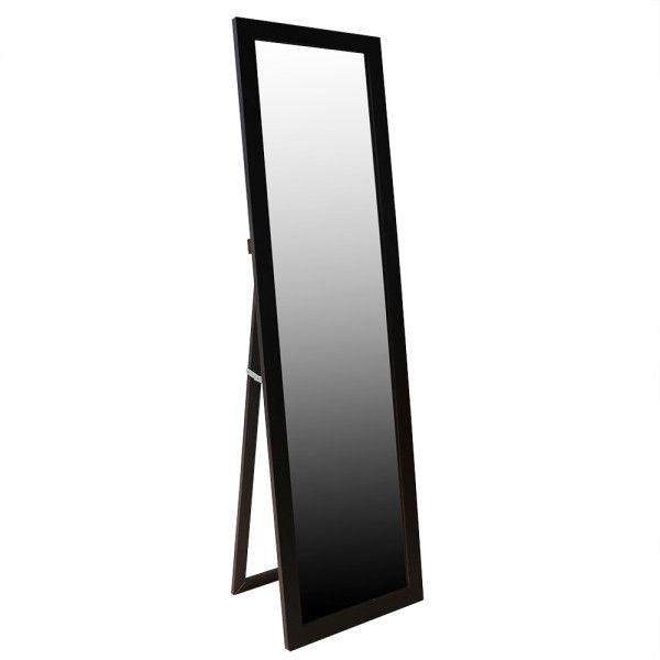 Hb Easel Back Full Length Mirror With Mdf Frame, Mahogany – Walmart For Dark Mahogany Full Length Mirrors (View 6 of 15)