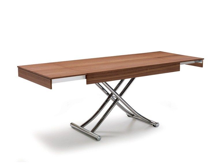 Height Adjustable Extending Coffee Table Woodozzio Design | Design With Espresso Wood Adjustable Reading Tables (View 2 of 15)