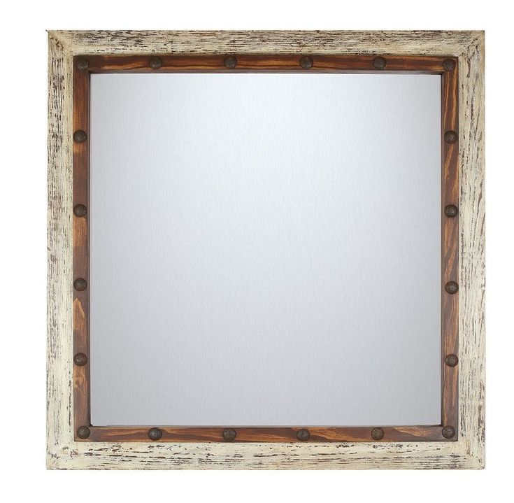 High Sierra Mirror Mexican 36x36 In Western Rustic Wood Wall Clavos Two Intended For Western Wall Mirrors (Photo 10 of 15)