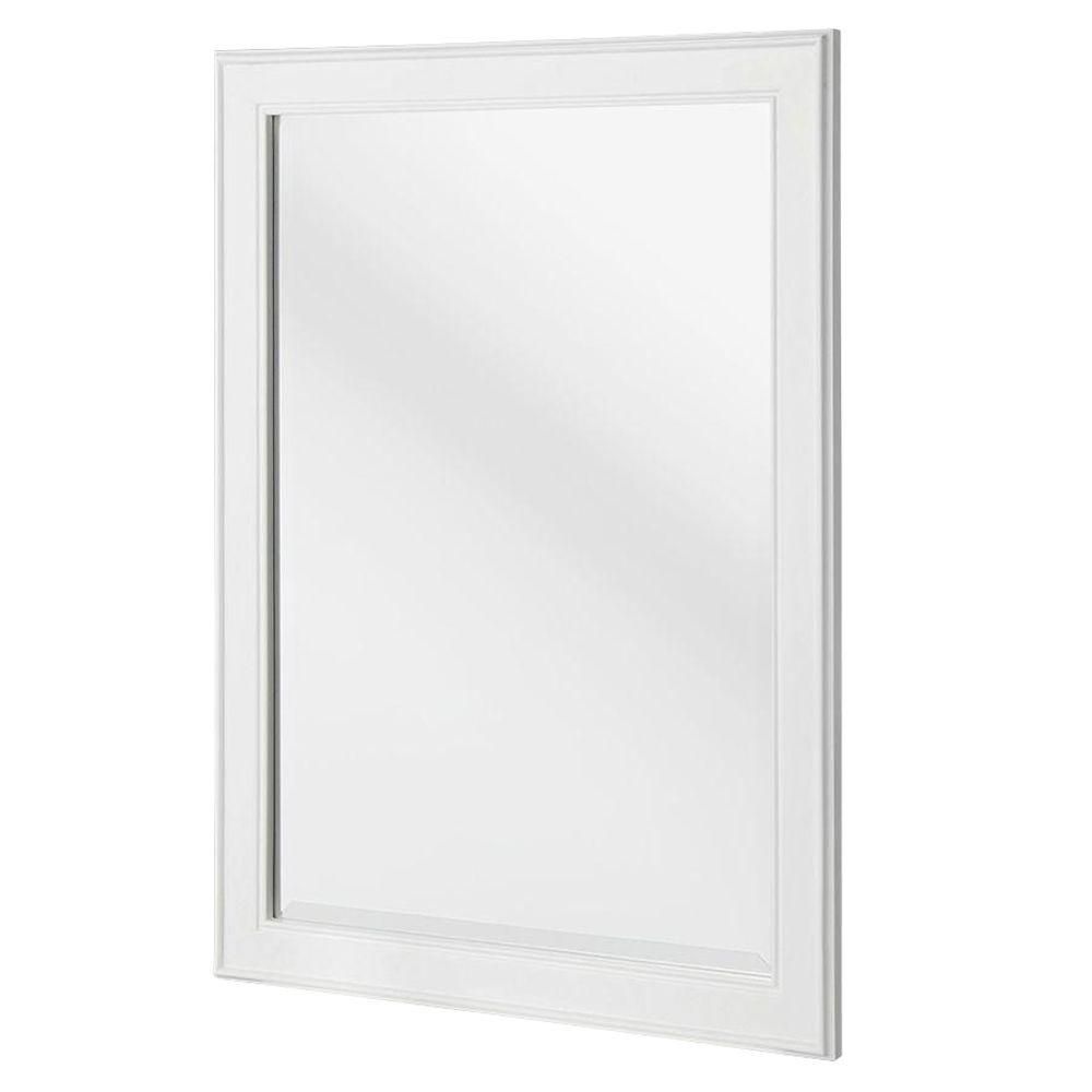 Home Decorators Collection Gazette 24 In. X 32 In. Framed Wall Mirror Regarding White Wood Wall Mirrors (Photo 14 of 15)