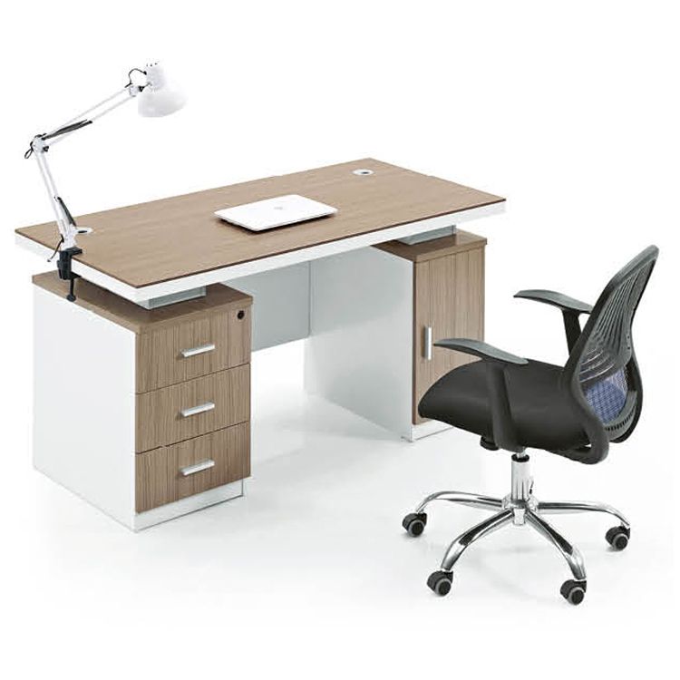 Home Office Corner Desk Wood Top,walnut – Buy Dark Walnut Computer Desk Within White And Walnut 6 Shelf Computer Desks (View 5 of 15)
