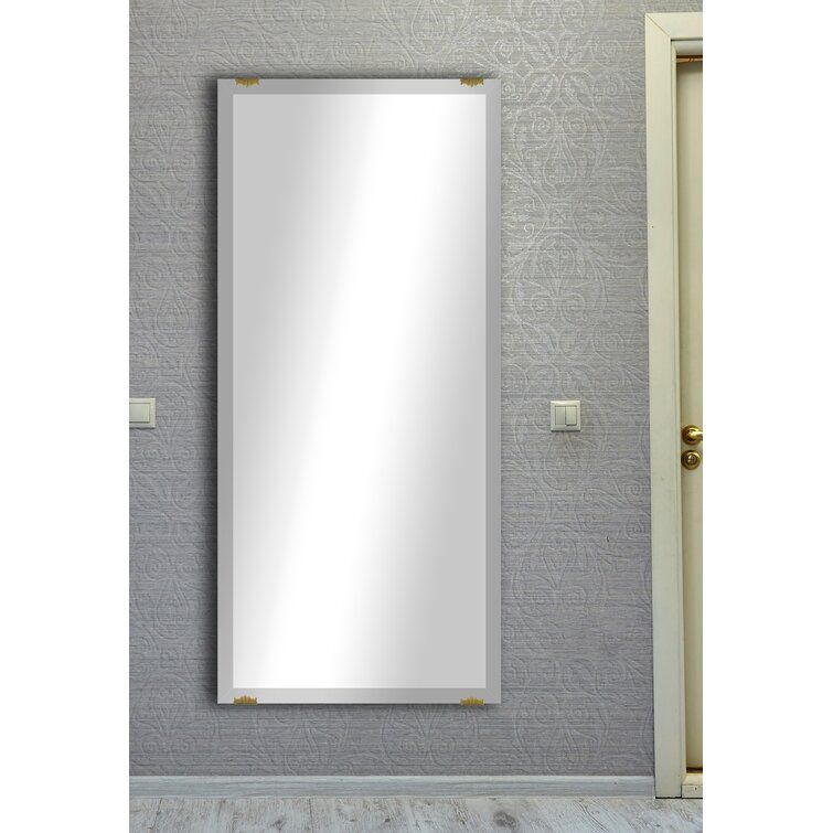 House Of Hampton® Logan Beveled Frameless Bathroom / Vanity Mirror Pertaining To Logan Frameless Wall Mirrors (View 13 of 15)
