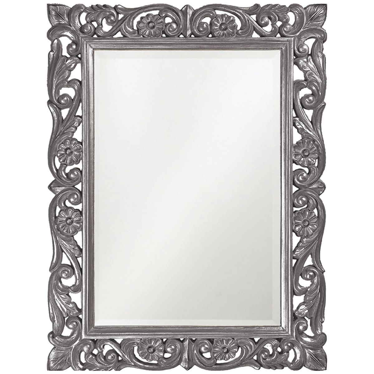 Howard Elliott Chateau Charcoal Gray Mirror 2113ch | Pink Wall Mirrors Inside Charcoal Gray Wall Mirrors (View 12 of 15)