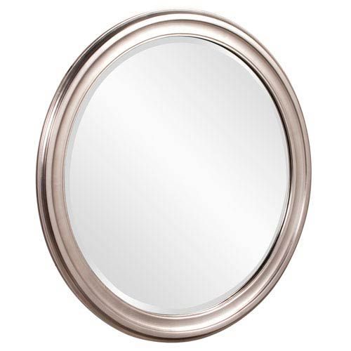 Howard Elliott Collection George Brushed Nickel Round Mirror | Bellacor Within Brushed Nickel Round Wall Mirrors (View 13 of 15)