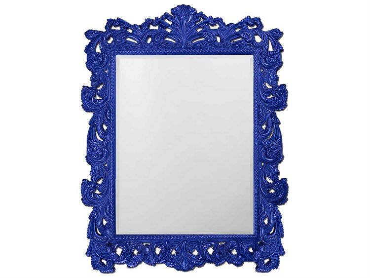 Howard Elliott Napoleon 63 X 85 Glossy Royal Blue Wall Mirror | He2037xlrb For Royal Blue Wall Mirrors (Photo 10 of 15)