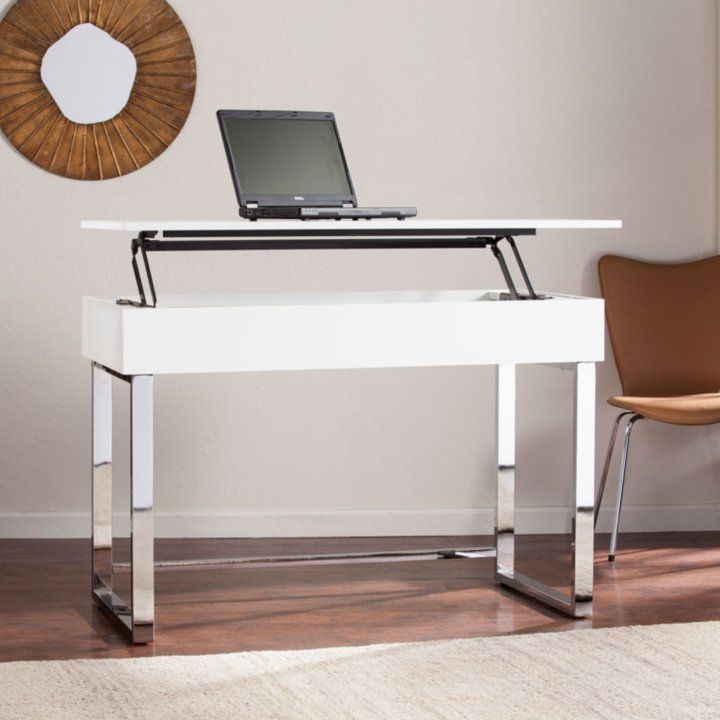 Ikamu Adjustable Sit To Stand Desk, White – Sam's Club | Adjustable Pertaining To White Adjustable Stand Up Desks (View 2 of 15)
