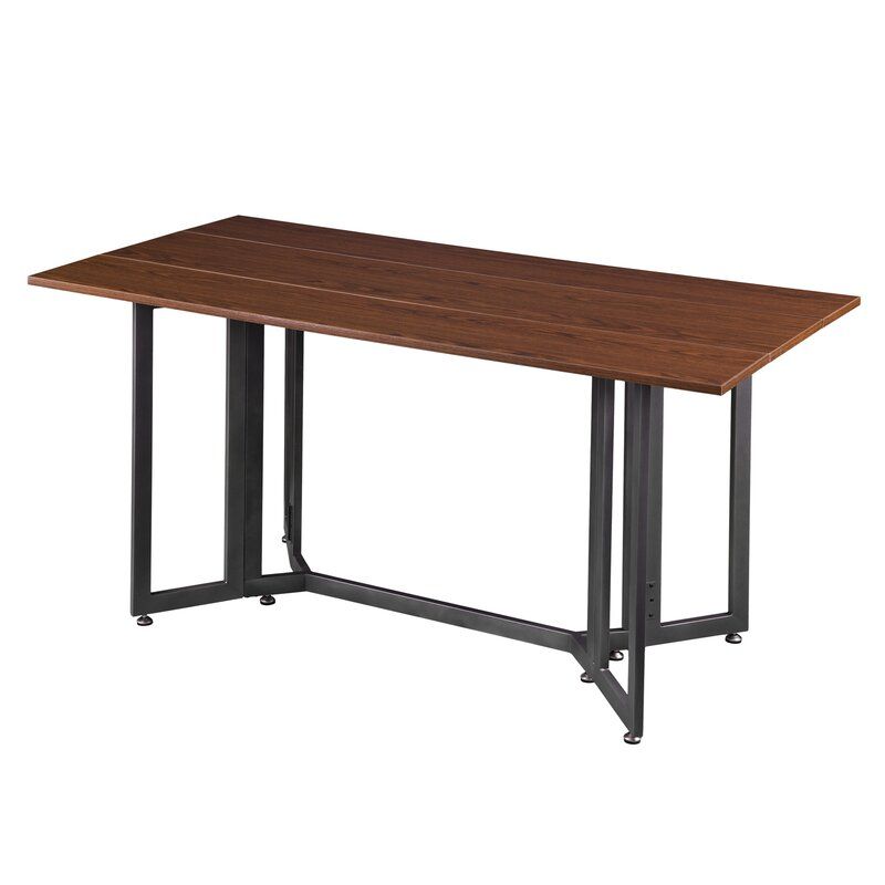 Ivy Bronx Eleanora Drop Leaf Console To Dining Table & Reviews | Wayfair Inside Gray Drop Leaf Console Dining Tables (Photo 5 of 15)