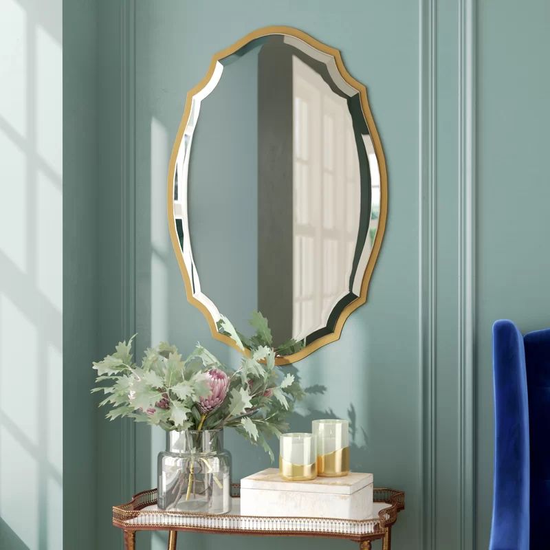 Jamison Traditional Gold Accent Mirror | Accent Mirrors, Mirror, Mirror Within Tutuala Traditional Beveled Accent Mirrors (Photo 13 of 15)